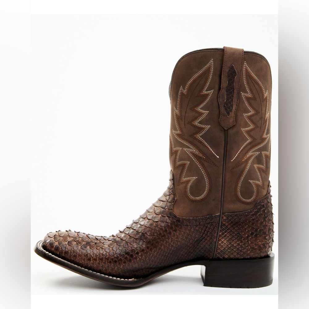 CODY JAMES MEN'S EXOTIC SNAKE WESTERN BOOTS - BROAD SQUARE TOE - Picture 3 of 11